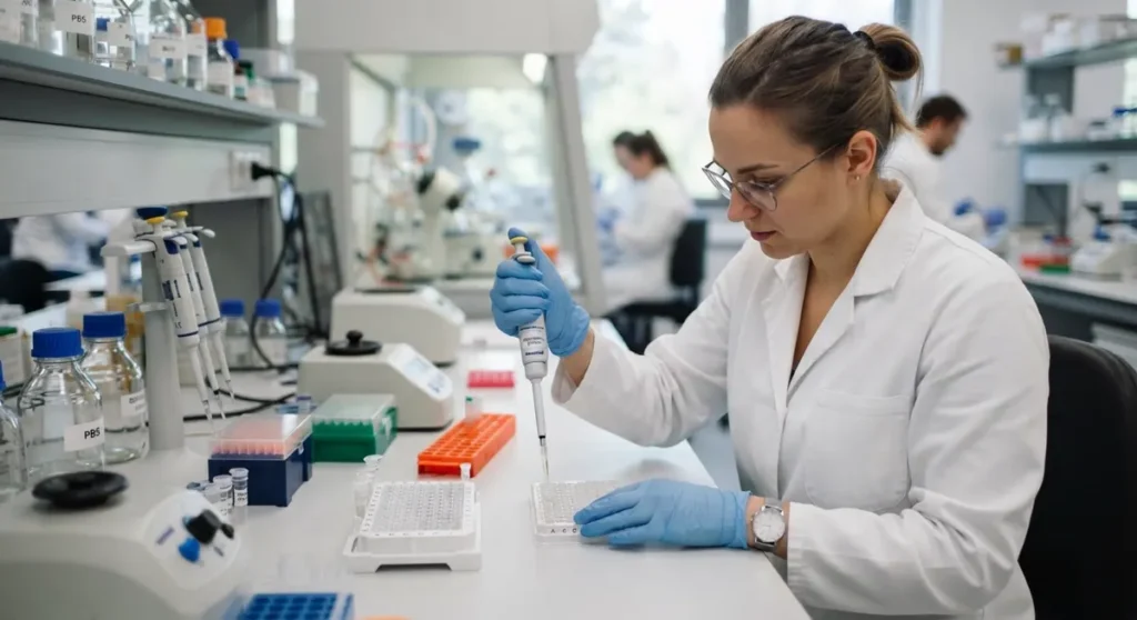 Pipetiranje uzoraka u laboratoriju — Bakteriostatska voda u istraživačkom kontekstu
