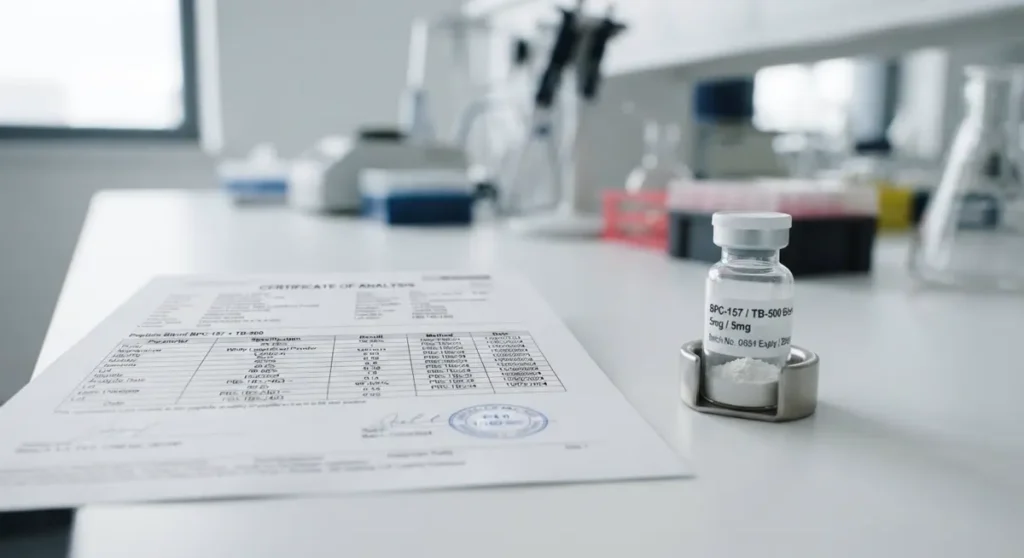 Certifikat analize (coa) — BPC-157 i TB-500 zajedno u istraživačkom kontekstu