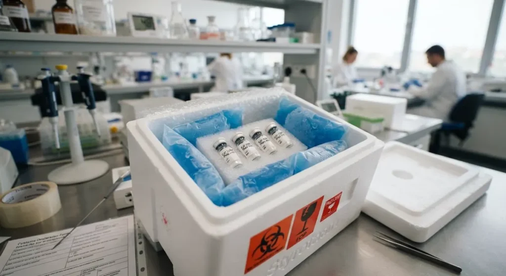 Hladni lanac i otprema — CJC-1295 i Ipamorelin Bosna u istraživačkom kontekstu