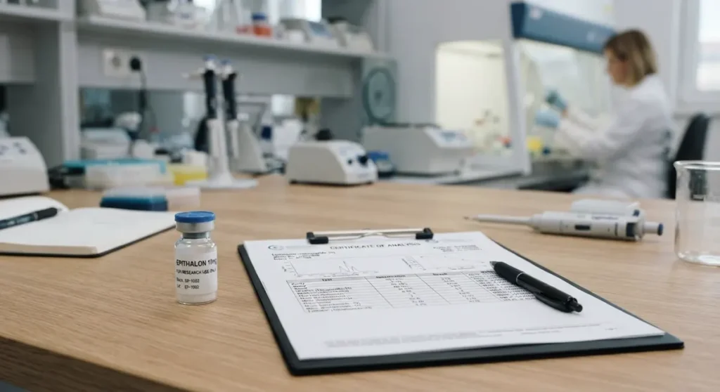 Certifikat analize (coa) — Epithalon i Khavinson bioregulatori Bosna u istraživačkom kontekstu