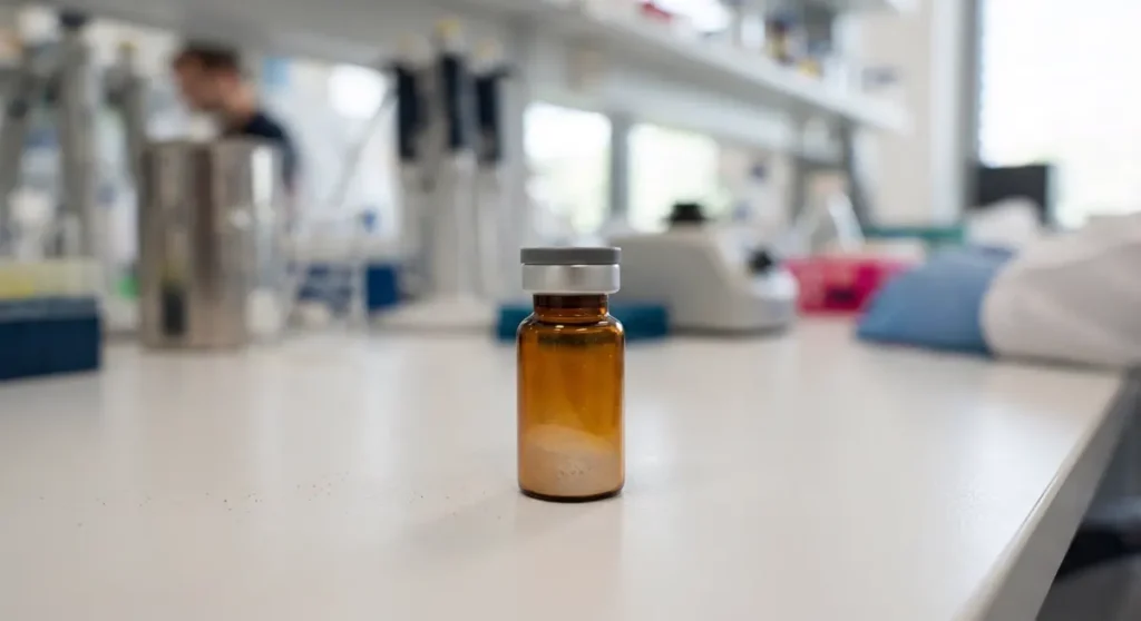 Liofilizirana bočica peptida — GHK-Cu Bosna u istraživačkom kontekstu