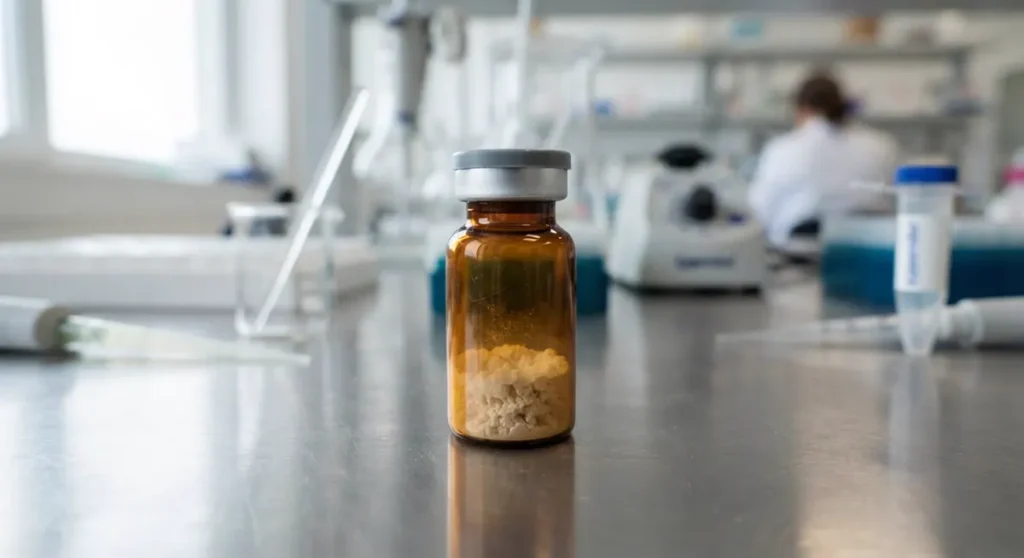 Liofilizirana bočica peptida — Peptidi Bosna i Hercegovina u istraživačkom kontekstu