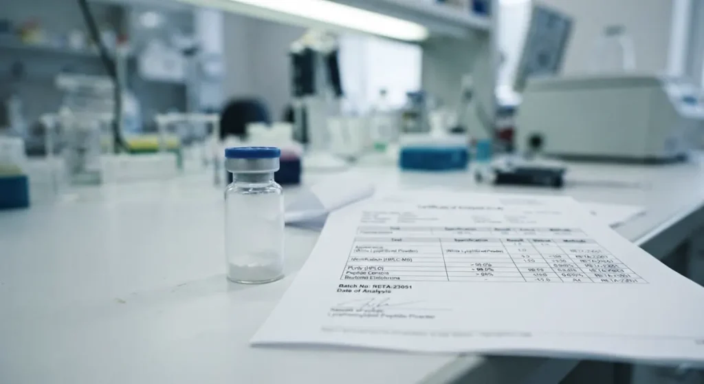 Certifikat analize (coa) — Peptidi Bosna i Hercegovina – Retatrutide kao jedan od najistraživanijih peptida u istraživačkom kontekstu