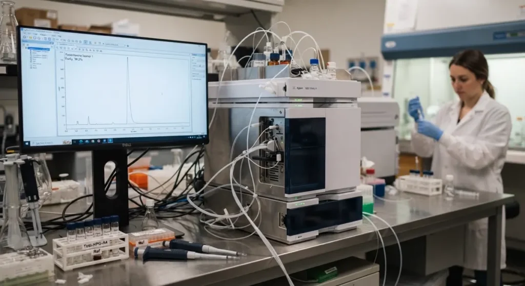 Hplc analiza čistoće — Testosteron i HPG os u istraživačkom kontekstu