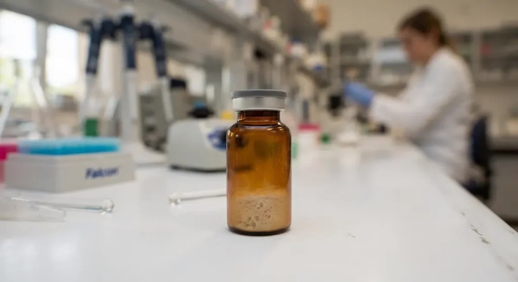 Liofilizirana bočica peptida — Retatrutide Bosna u istraživačkom kontekstu